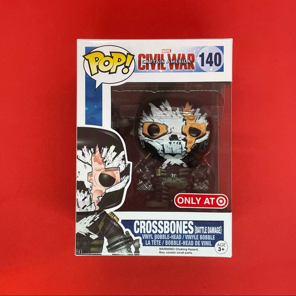 Funko POP MARVEL Captain America CROSSBONES Vinyl Figurine RETIRED VAULTED #140